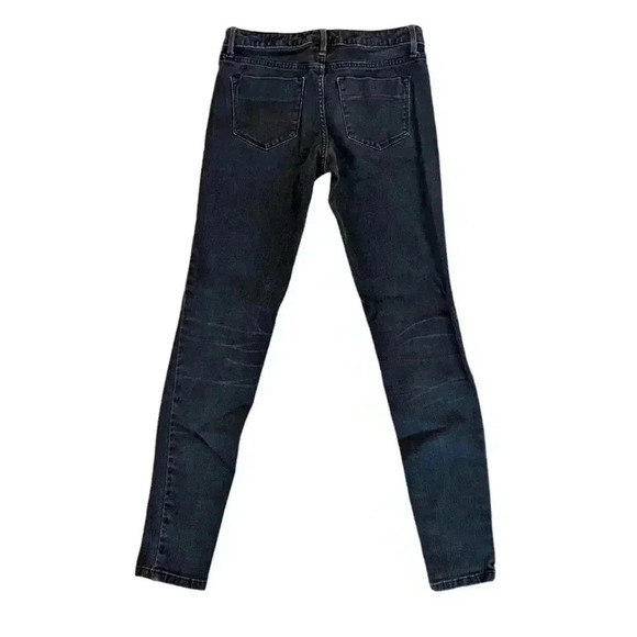 Mossimo Women's Skinny Jeans Mid-Rise SZ 4 Color Navy Blue - Picture 2 of 5